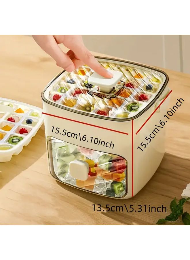 Green Portable Ice Maker Machine With 48 Ice Cubes Double Layer Freezer Mold For Home Office Camping - Image 4